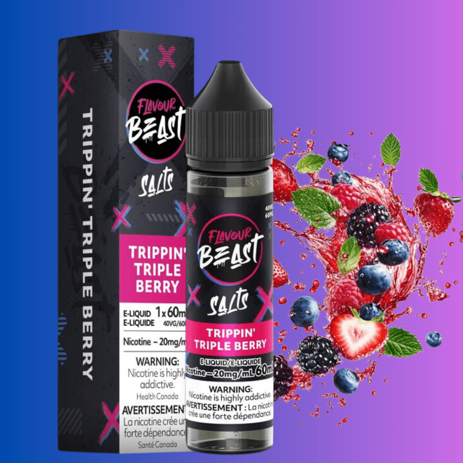 Flavour Beast Salt-Trippin' Triple Berry-60ml 60ml / 20mg Airdrie Vape SuperStore and Bong Shop Alberta Canada