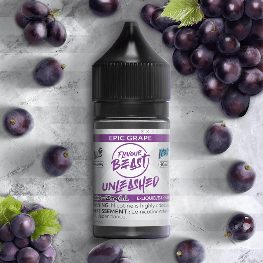 Flavour Beast Unleashed Salt-Epic Grape 30ml / 20mg Airdrie Vape SuperStore and Bong Shop Alberta Canada