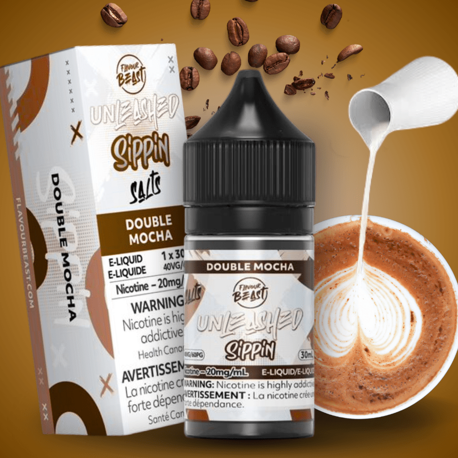 Flavour Beast Unleashed Sippin Salts-Double Mocha 30ml / 20mg Airdrie Vape SuperStore and Bong Shop Alberta Canada