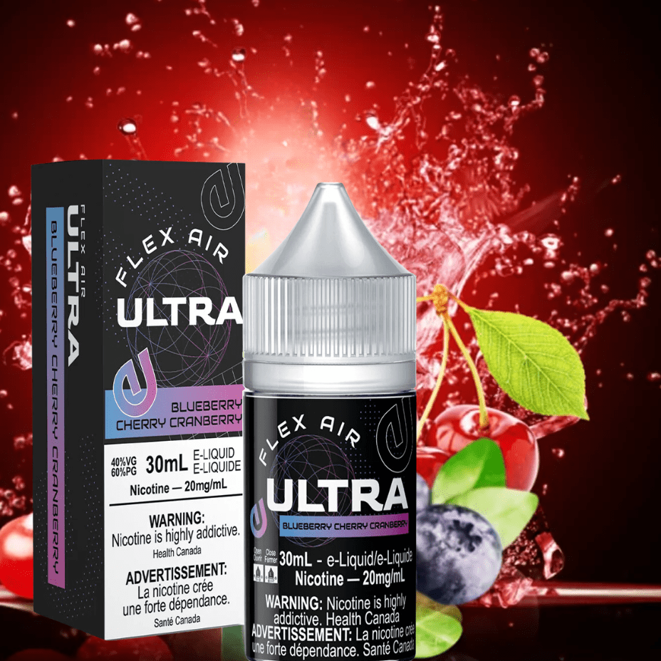 Flex Air Ultra Salt-Blueberry Cherry Cranberry Airdrie Vape SuperStore and Bong Shop Alberta Canada