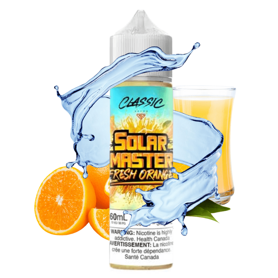 Fresh Orange By Solar Master E-Liquid 60ml / 3mg Airdrie Vape SuperStore and Bong Shop Alberta Canada