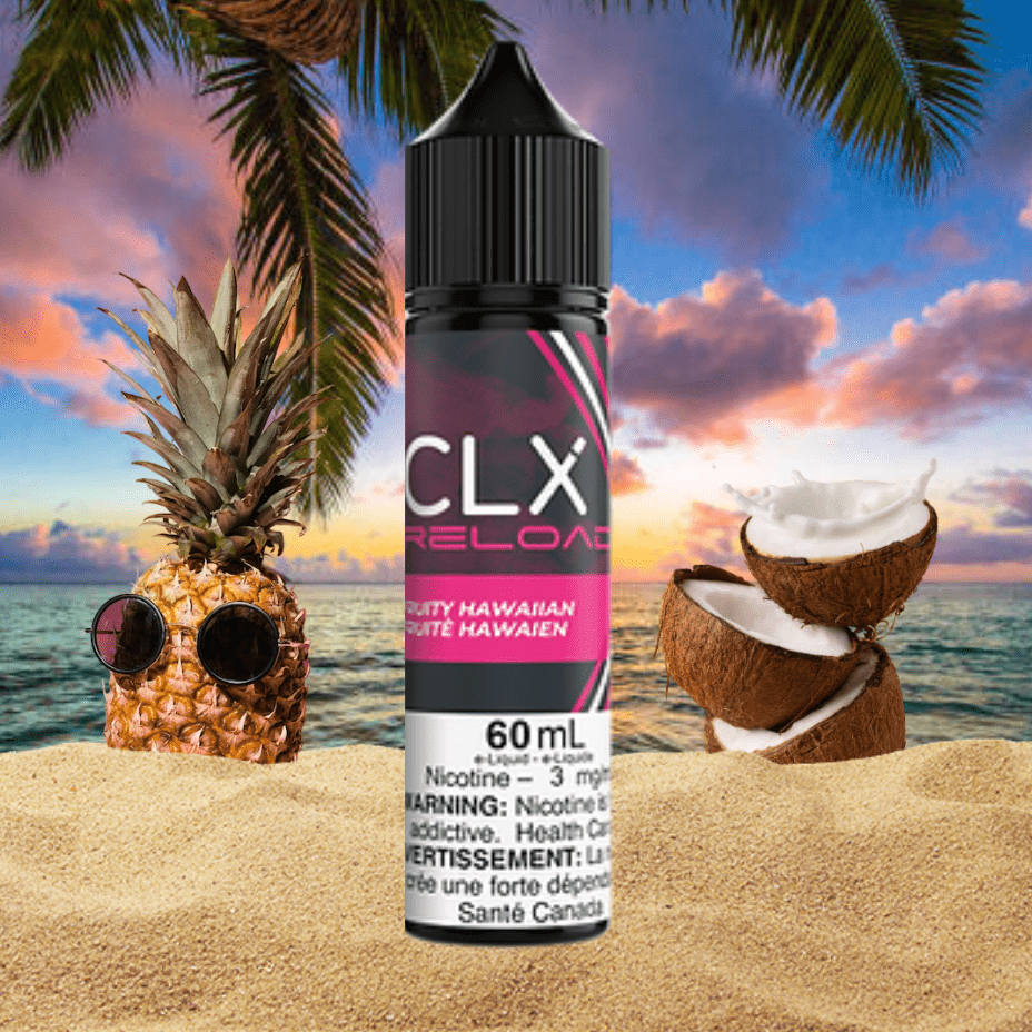 Fruity Hawaiian by CLX E-Liquid 60mL / 3mg Airdrie Vape SuperStore and Bong Shop Alberta Canada