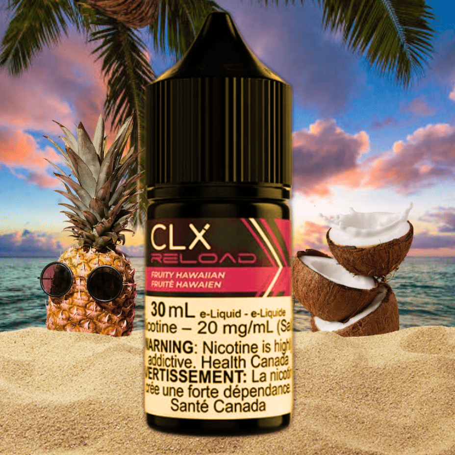 Fruity Hawaiian Salt by CLX Reload E-Liquid 30mL / 10mg Airdrie Vape SuperStore and Bong Shop Alberta Canada