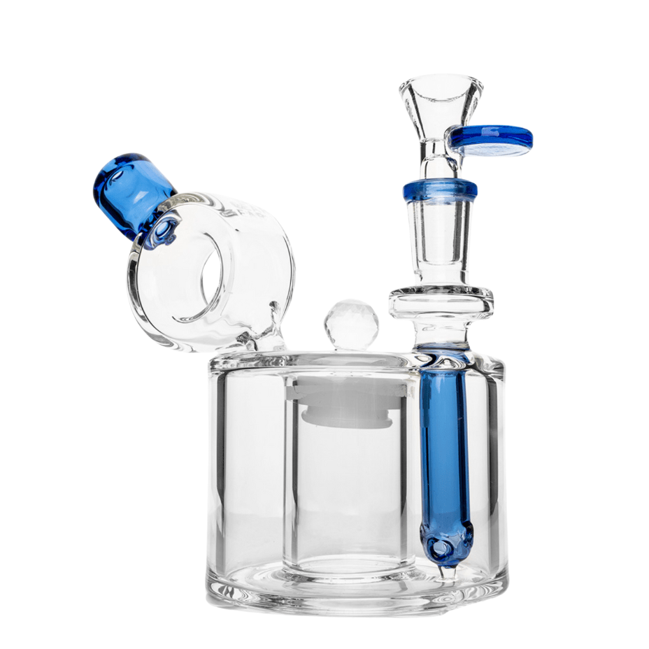 Gear Premium® Cache Money Bubbler Rig & Storage-6" 6" / Sapphire Blue Airdrie Vape SuperStore and Bong Shop Alberta Canada