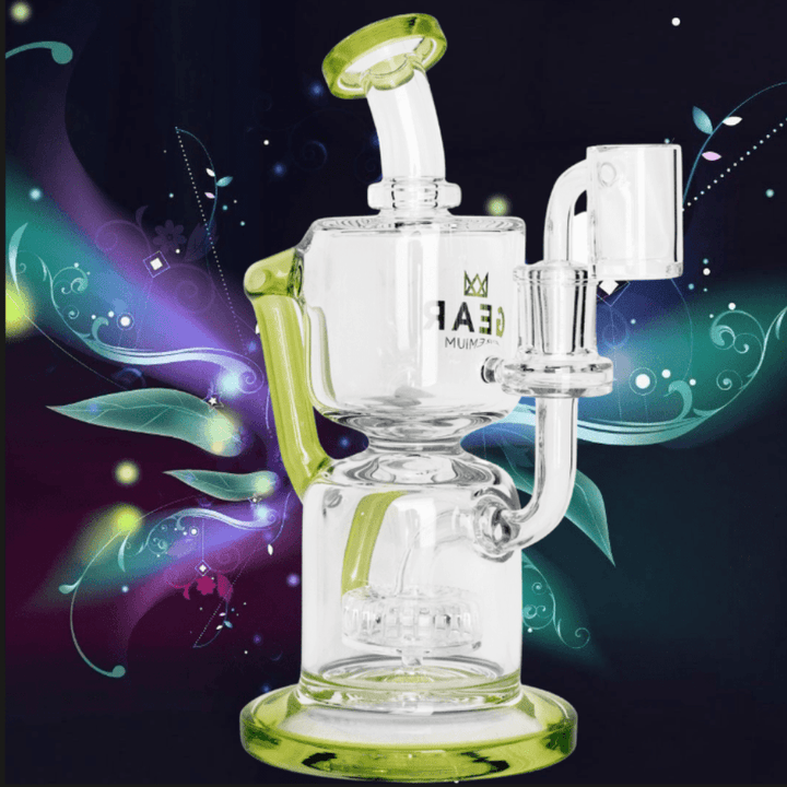 Gear Premium Gamera Concentrate Recycler 10" 10" / Lime Green Airdrie Vape SuperStore and Bong Shop Alberta Canada