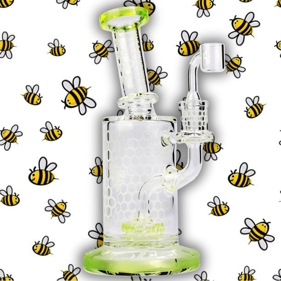 Gear Premium Swarm Concentrate Bubbler Rig 8.5" 8.5" / Lime Green Airdrie Vape SuperStore and Bong Shop Alberta Canada