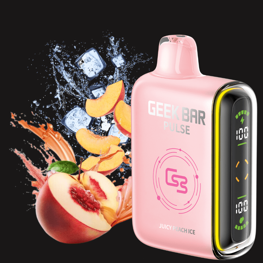 Geek Bar Pulse 9000 Disposable Vape-Juicy Peach Ice 20mg / 9000 Puffs Airdrie Vape SuperStore and Bong Shop Alberta Canada