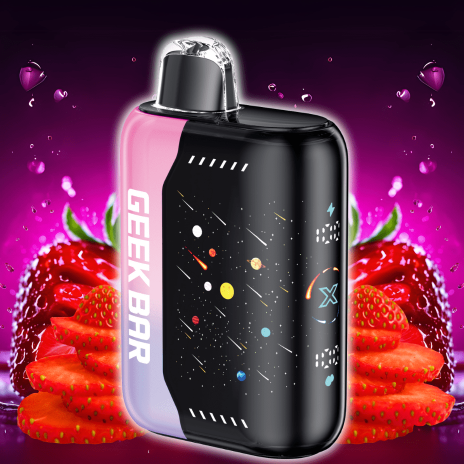 Geek Bar Pulse X 25K Disposable Vape - Sour Strawberry Ice 25000 Puffs / 20mg Airdrie Vape SuperStore and Bong Shop Alberta Canada