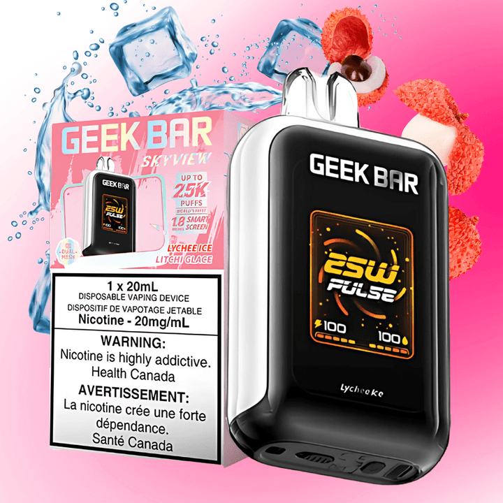 Geek Bar Skyview 25K Disposable Vape - Lychee Ice 25000 Puffs / 20mg Airdrie Vape SuperStore and Bong Shop Alberta Canada