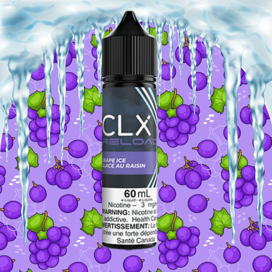 Grape Ice by CLX E-Liquid 60mL / 3mg Airdrie Vape SuperStore and Bong Shop Alberta Canada