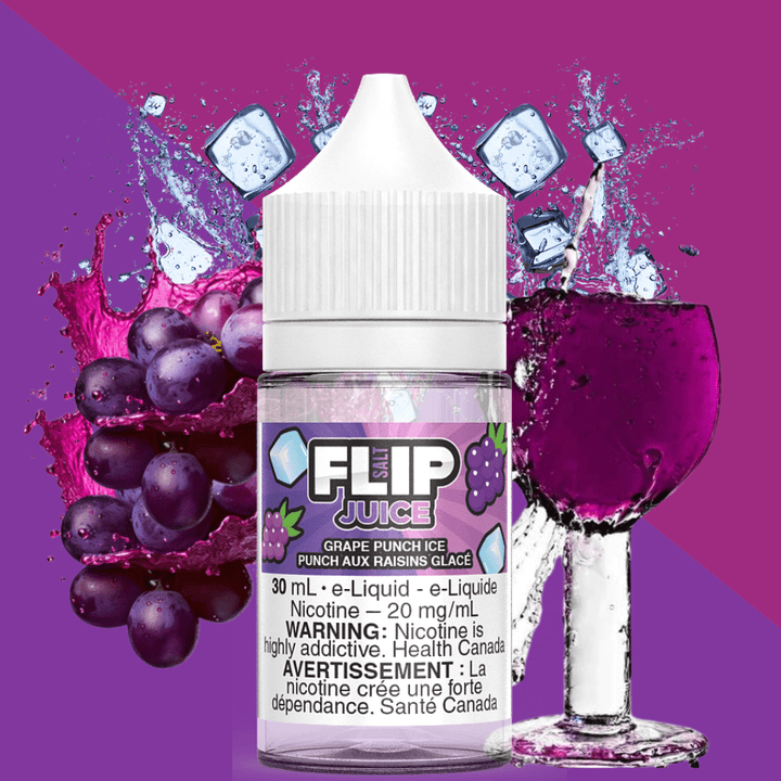 Grape Punch Ice Salt by Flip Juice 30ml / 12mg Airdrie Vape SuperStore and Bong Shop Alberta Canada