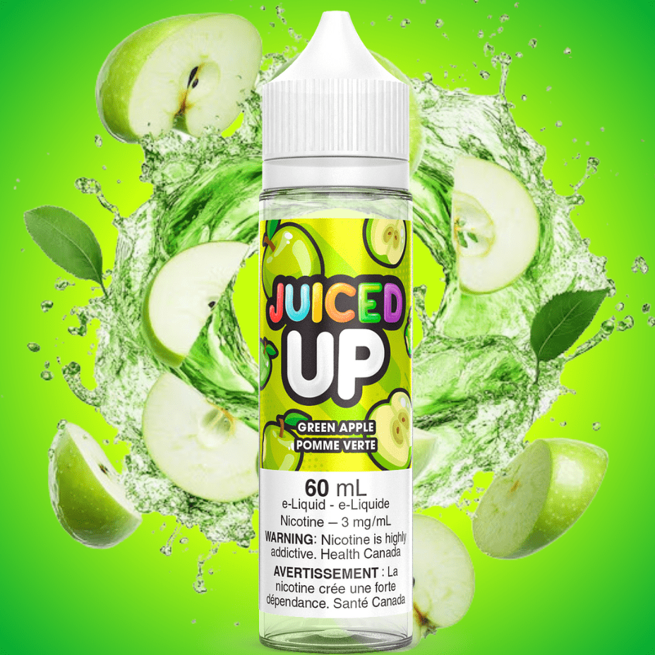 Green Apple by Juiced Up E-Liquid Airdrie Vape SuperStore and Bong Shop Alberta Canada