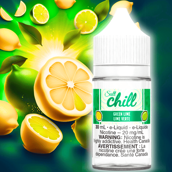 Green Lime Salt By Chill E-Liquids Airdrie Vape SuperStore and Bong Shop Alberta Canada