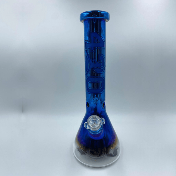 High Class Glass 7mm Engraved 420 Jumpman Beaker 14" 7mm Airdrie Vape SuperStore and Bong Shop Alberta Canada