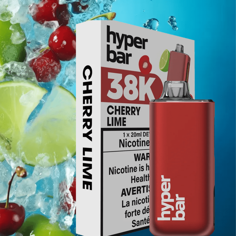 Hyper Bar BE38000 Disposable Vape-Cherry Lime 38000 Puffs / 20mg Airdrie Vape SuperStore and Bong Shop Alberta Canada