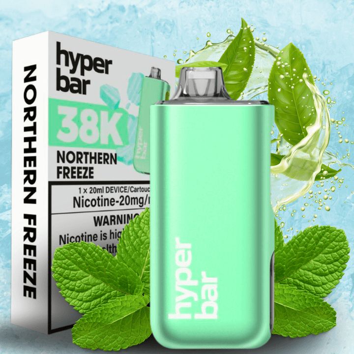 Hyper Bar BE38000 Disposable Vape-Northern Freeze 38000 Puffs / 20mg Airdrie Vape SuperStore and Bong Shop Alberta Canada