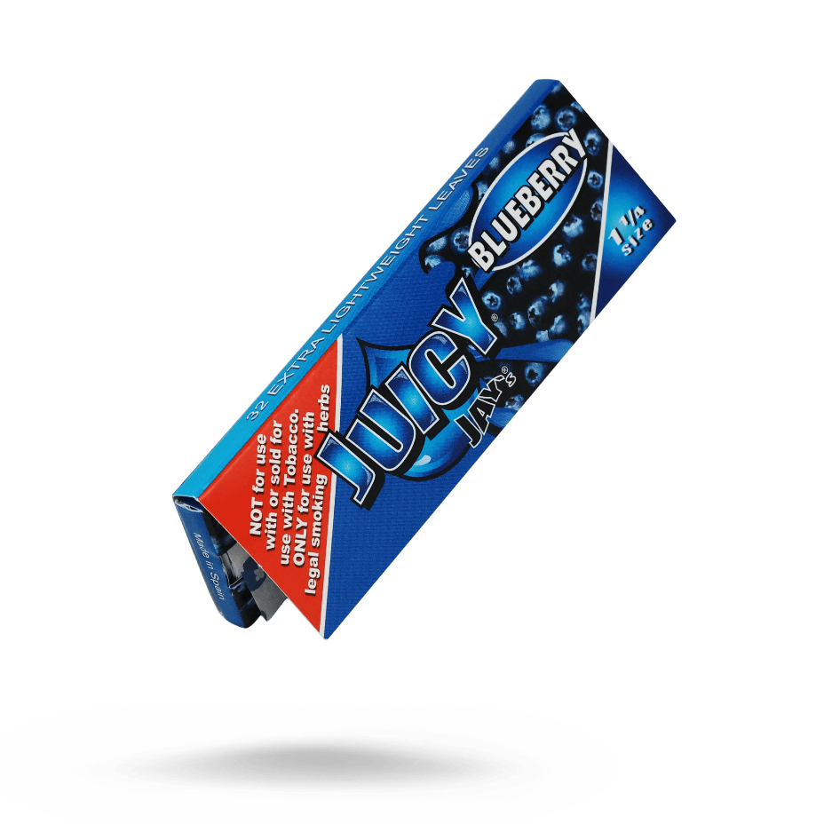 Juicy Jay's Blueberry Flavoured Rolling Papers 1 1/4 1¼ / Blueberry Airdrie Vape SuperStore and Bong Shop Alberta Canada