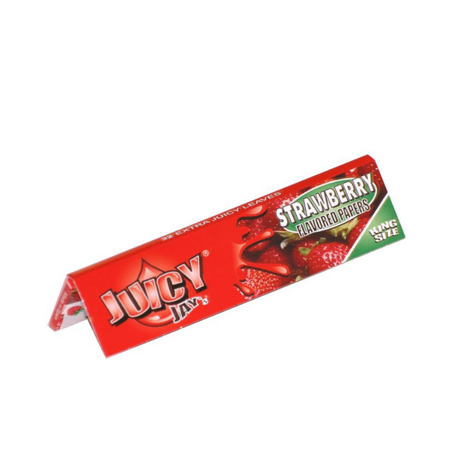 Juicy Jay's Strawberry Flavoured Rolling Papers 1 1/4 1¼ / Strawberry Airdrie Vape SuperStore and Bong Shop Alberta Canada