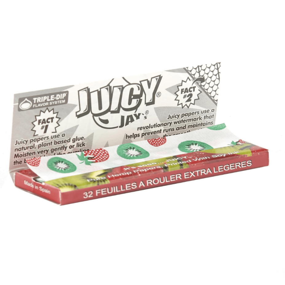 Juicy Jay's Strawberry Kiwi Flavoured Rolling Papers 1 1/4 1¼ / Strawberry Kiwi Airdrie Vape SuperStore and Bong Shop Alberta Canada