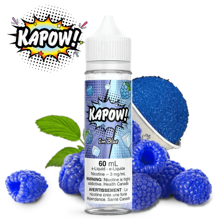 Kapow E-Liquid-Im Blue 60ml / 3mg Airdrie Vape SuperStore and Bong Shop Alberta Canada