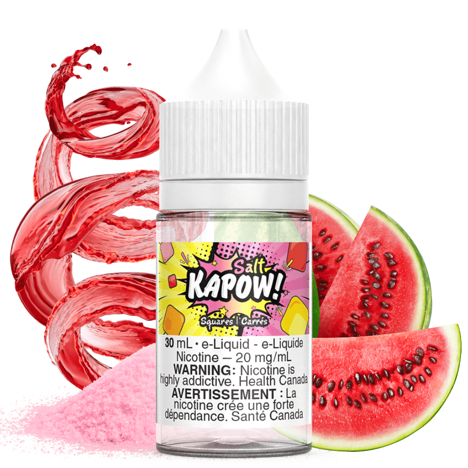 Kapow Salt E-Liquid-Squares 30ml / 12mg Airdrie Vape SuperStore and Bong Shop Alberta Canada