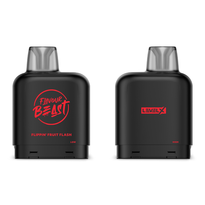 Level X Flavour Beast Pod-Flippin' Fruit Flash 20mg / 7000 Puffs Airdrie Vape SuperStore and Bong Shop Alberta Canada