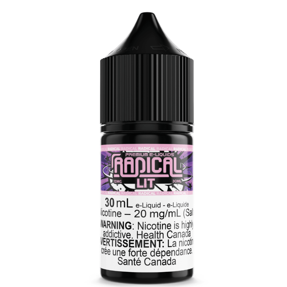 Lit Salt Nic by Radical E-liquid 30ml / 12mg Airdrie Vape SuperStore and Bong Shop Alberta Canada