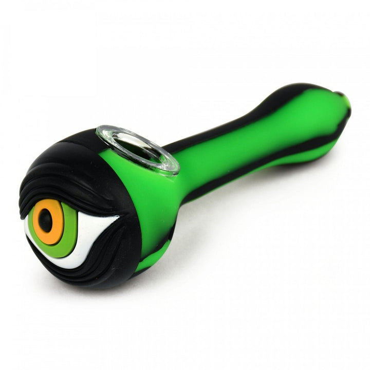 LIT Silicone Eyeball Hand Pipe 4.75" Black Airdrie Vape SuperStore and Bong Shop Alberta Canada