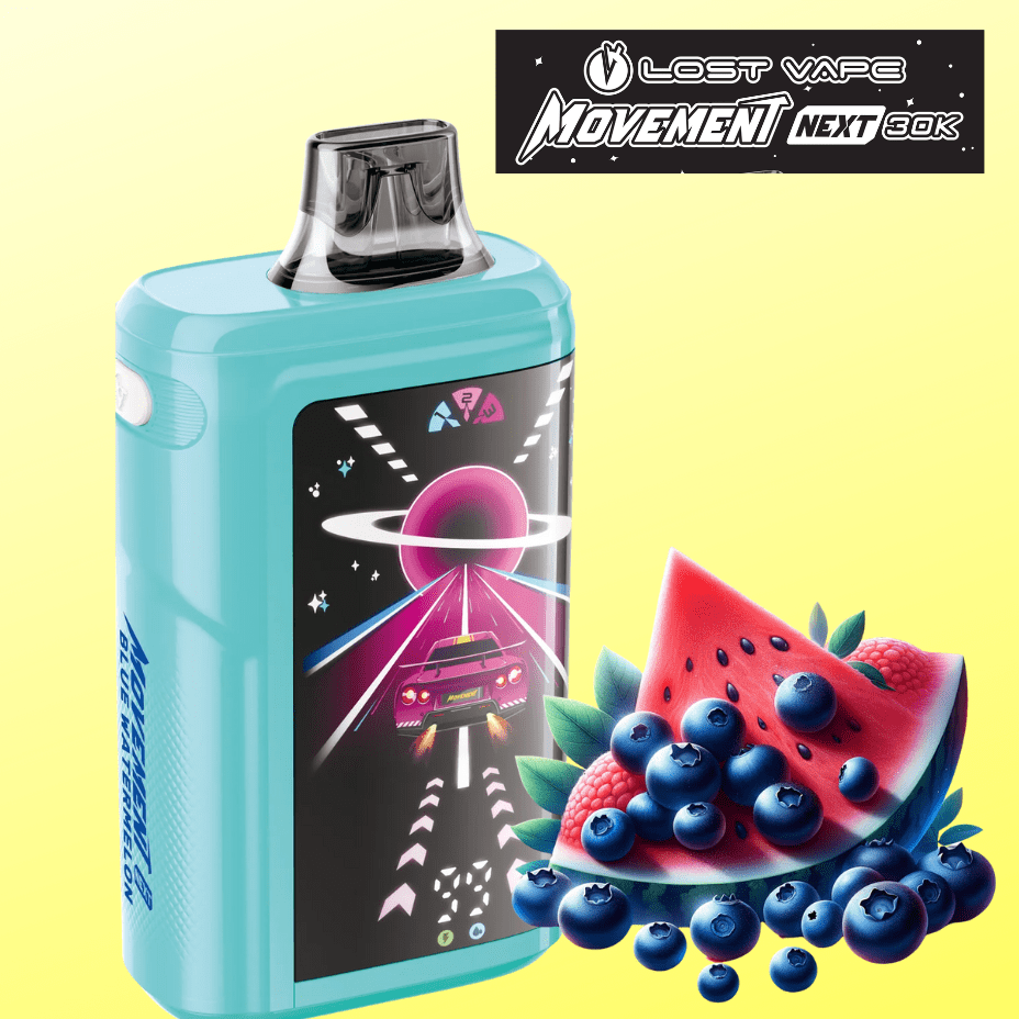 Lost Vape Movement Next 30k Disposable Vape - Blue Watermelon 30000 Puffs Airdrie Vape SuperStore and Bong Shop Alberta Canada