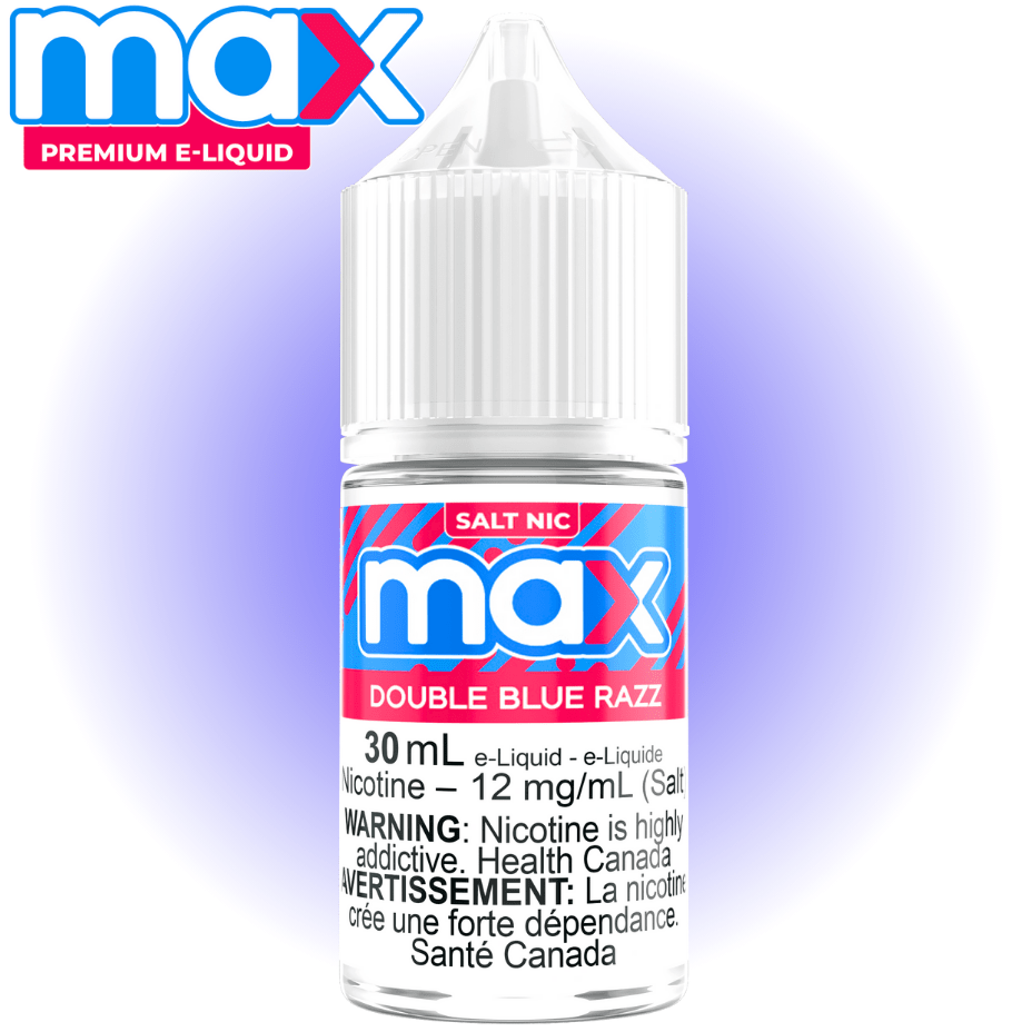 Max E-Liquid - Double Blue Razz Salt 30ml / 12mg Airdrie Vape SuperStore and Bong Shop Alberta Canada