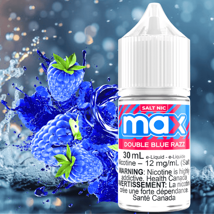 Max E-Liquid - Double Blue Razz Salt Airdrie Vape SuperStore and Bong Shop Alberta Canada