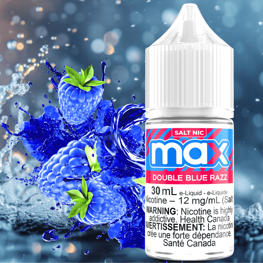 Max E-Liquid - Double Blue Razz Salt Airdrie Vape SuperStore and Bong Shop Alberta Canada