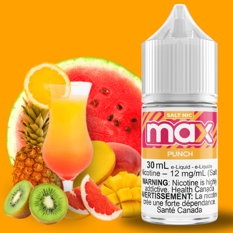 Max E-Liquid - Punch Salt 30ml / 12mg Airdrie Vape SuperStore and Bong Shop Alberta Canada