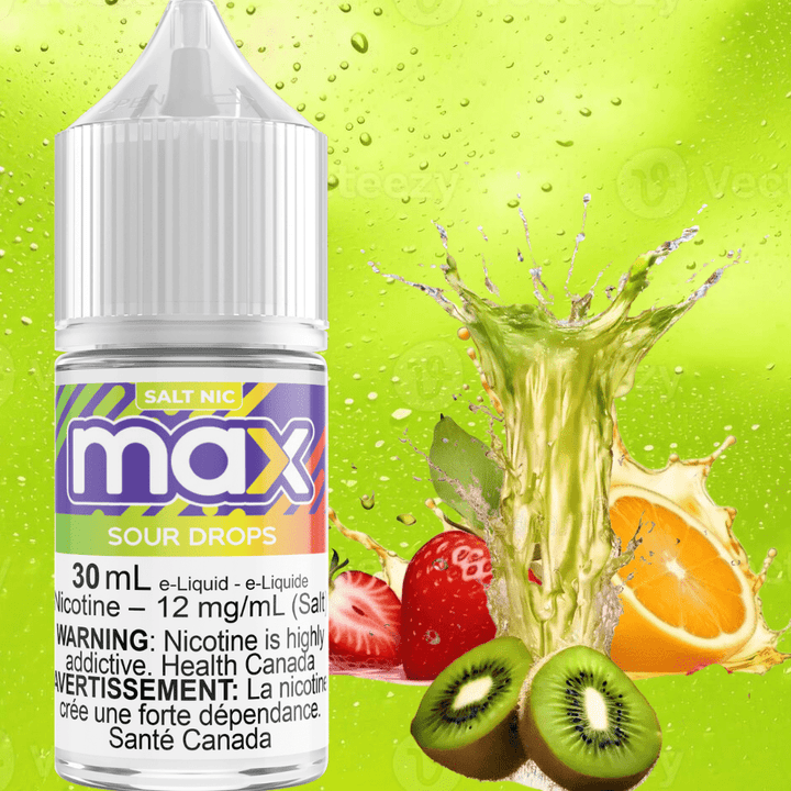 Max E-Liquid - Sour Drops Salt 30ml / 12mg Airdrie Vape SuperStore and Bong Shop Alberta Canada