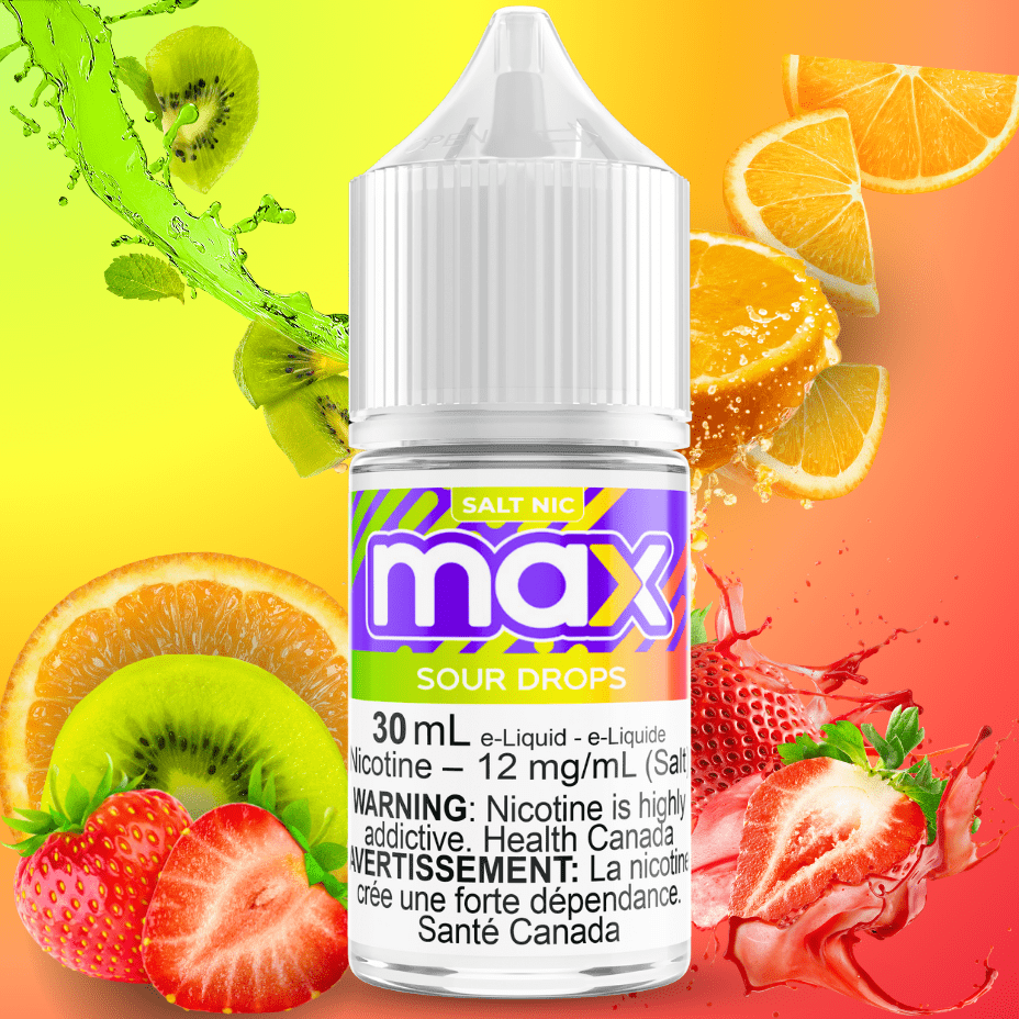 Max E-Liquid - Sour Drops Salt Airdrie Vape SuperStore and Bong Shop Alberta Canada