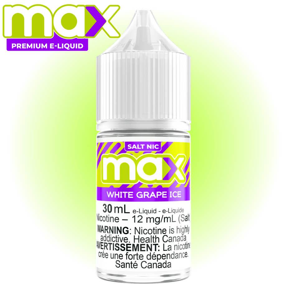 Max E-Liquid - White Grape Ice Salt Airdrie Vape SuperStore and Bong Shop Alberta Canada