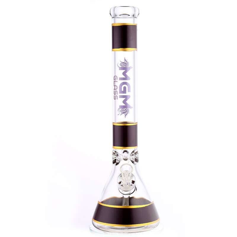 MGM Glass 7mm Banded Logo Beaker Bong-18" Airdrie Vape SuperStore and Bong Shop Alberta Canada