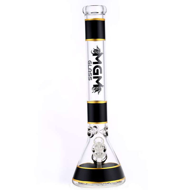 MGM Glass 7mm Banded Logo Beaker Bong-18" Airdrie Vape SuperStore and Bong Shop Alberta Canada