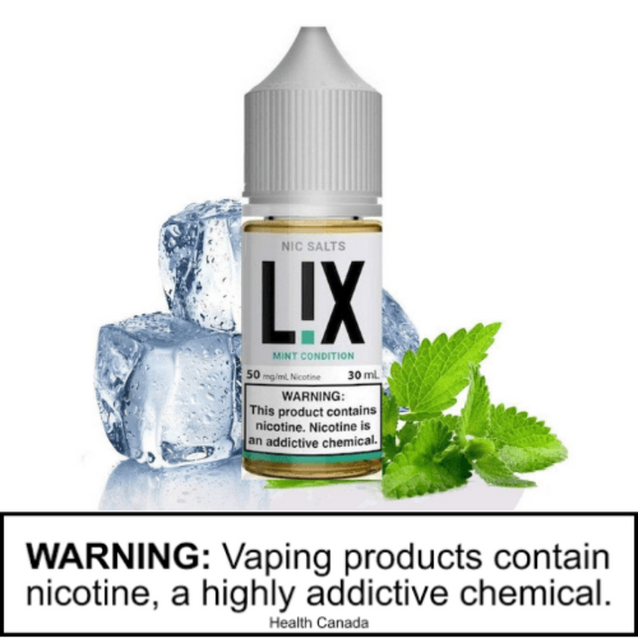 Mint Condition Salt Nic by LiX Airdrie Vape SuperStore and Bong Shop Alberta Canada