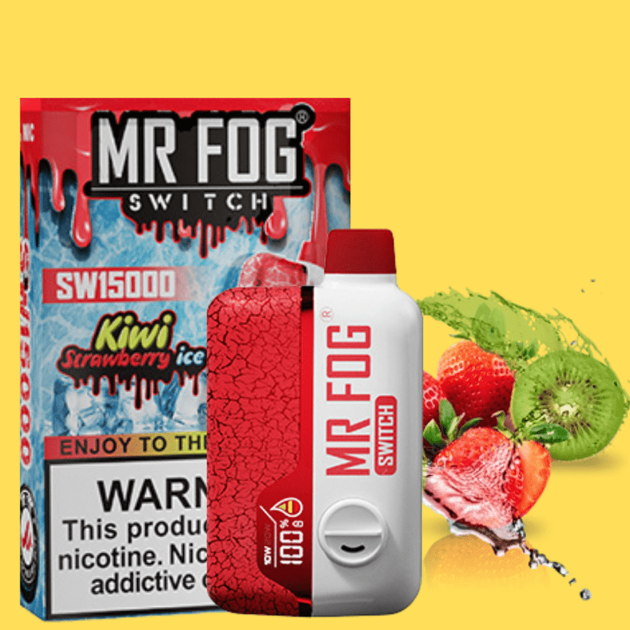 Mr Fog Switch SW15000 Disposable Vape-Strawberry Kiwi 15000 Puffs Airdrie Vape SuperStore and Bong Shop Alberta Canada