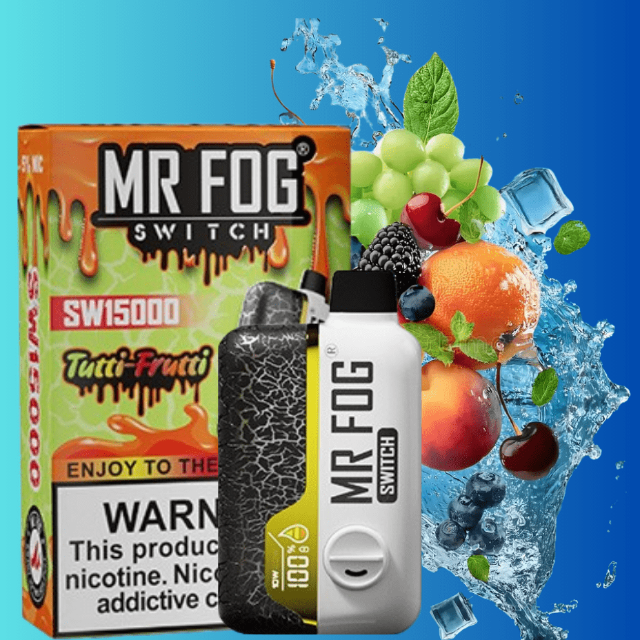 Mr Fog Switch SW15000 Disposable Vape-Tutti Fruitti 15000 Puffs Airdrie Vape SuperStore and Bong Shop Alberta Canada