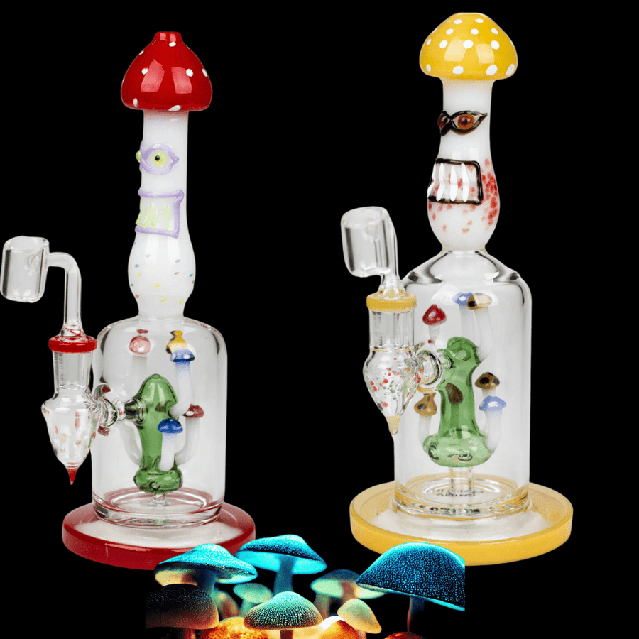 Nice Glass Mushroom Rig with Diffuser-10" Airdrie Vape SuperStore and Bong Shop Alberta Canada