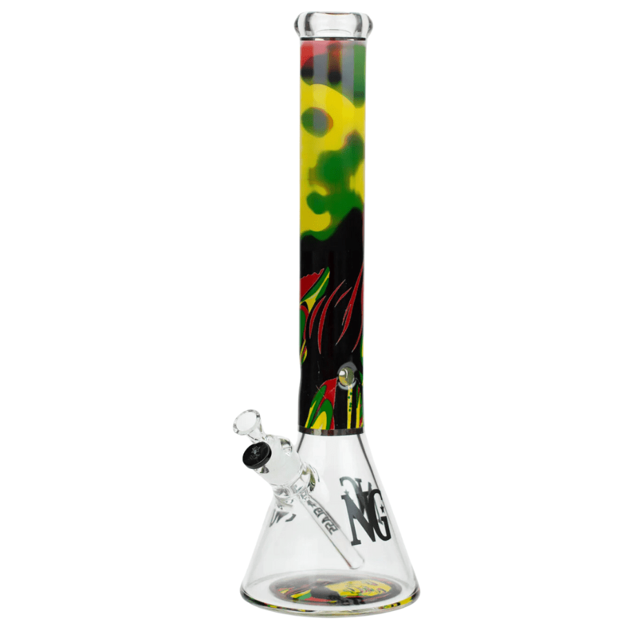 Nice Glass Rasta Legend 7mm Beaker Bong-18" Airdrie Vape SuperStore and Bong Shop Alberta Canada