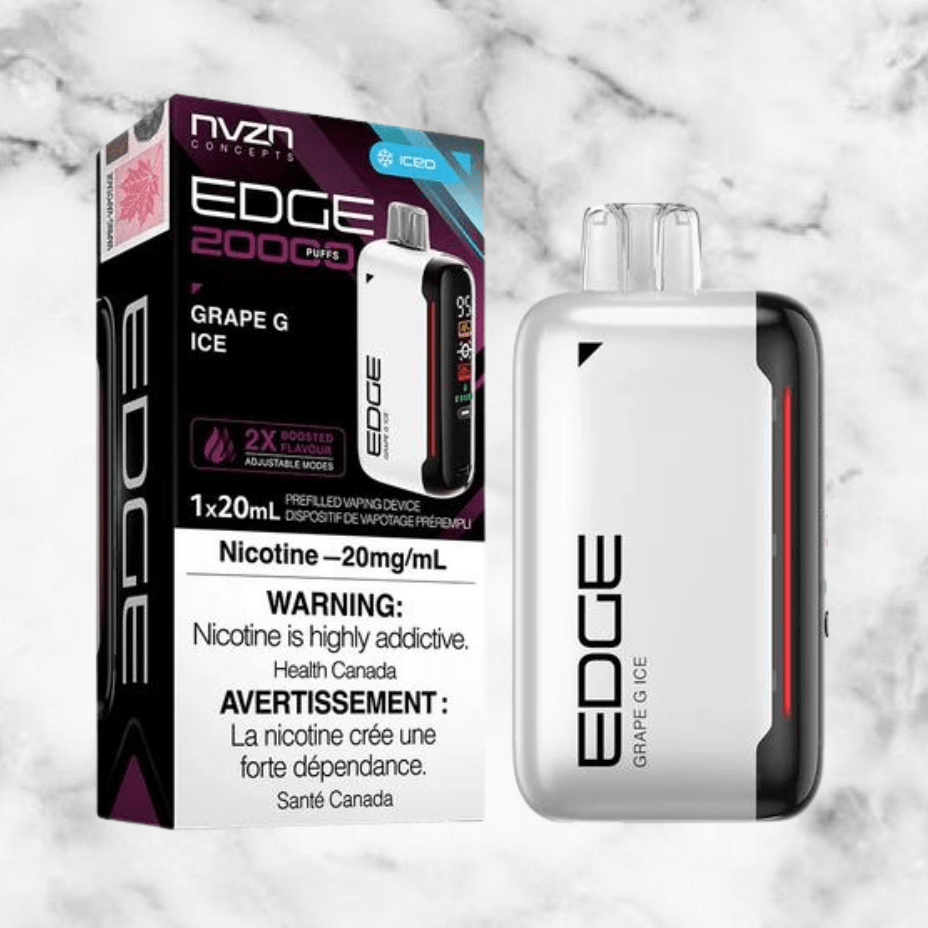 NVZN Edge 20K Disposable Vape-Grape Ice 20000 Puffs / 20mg Airdrie Vape SuperStore and Bong Shop Alberta Canada