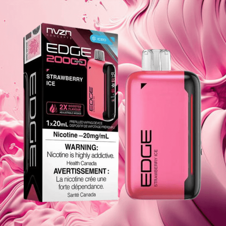 NVZN Edge 20K Disposable Vape-Strawberry Ice 20000 Puffs / 20mg Airdrie Vape SuperStore and Bong Shop Alberta Canada