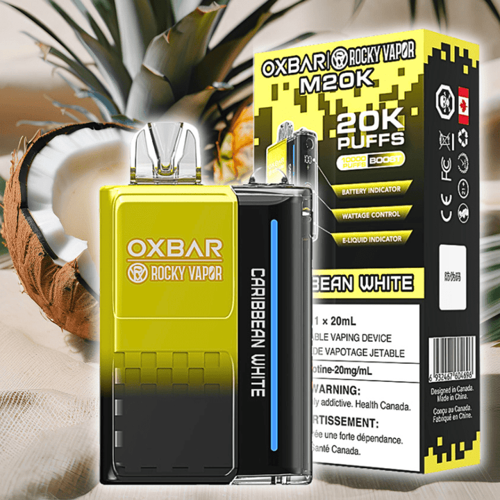 OXBAR M20K Disposable Vape - Caribbean White 20000 Airdrie Vape SuperStore and Bong Shop Alberta Canada