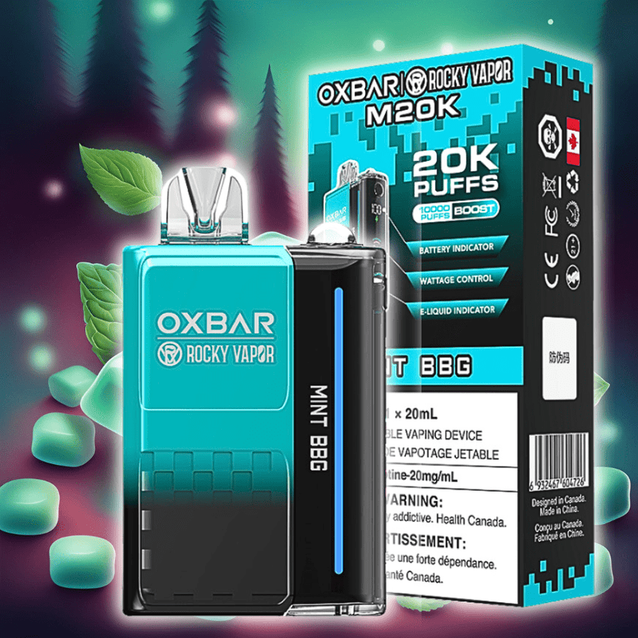 OXBAR M20K Disposable Vape - Mint BBG 20000 Airdrie Vape SuperStore and Bong Shop Alberta Canada