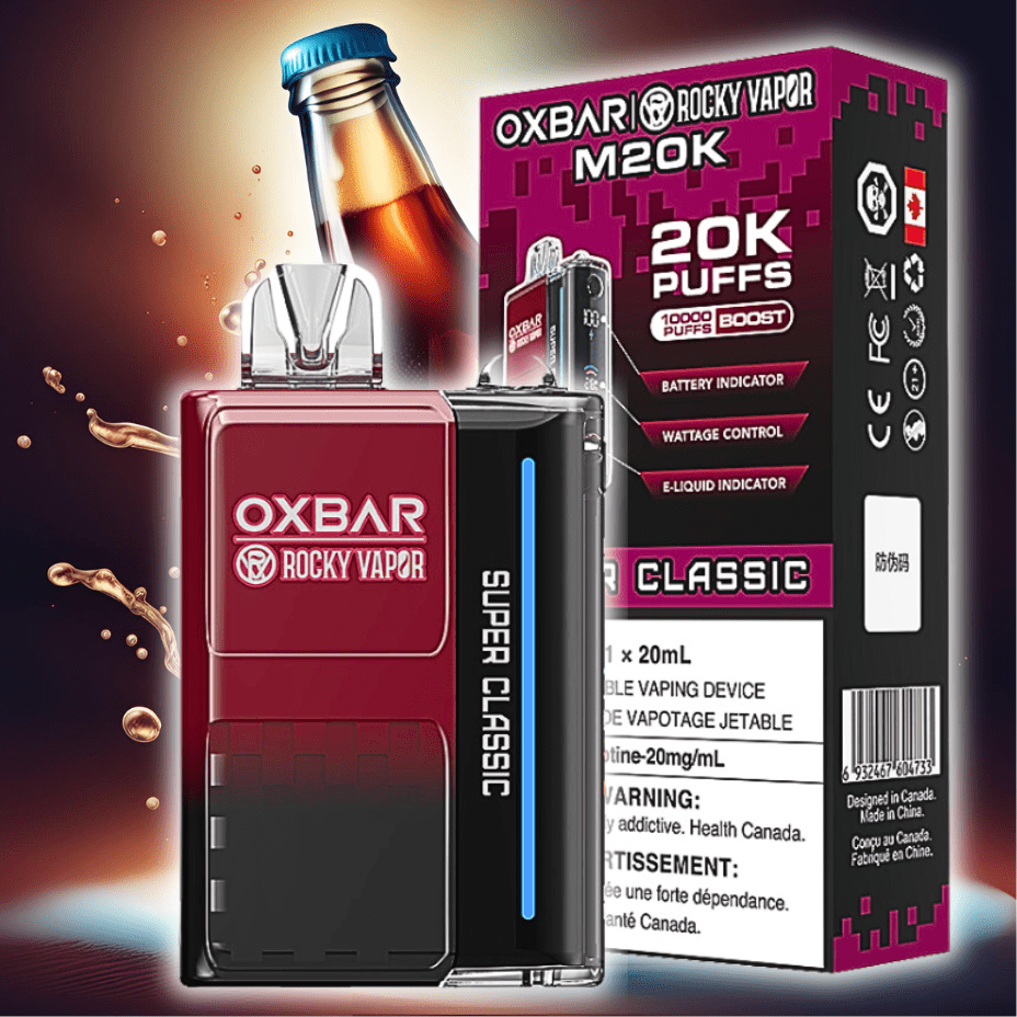 OXBAR M20K Disposable Vape - Super Classic 20000 Airdrie Vape SuperStore and Bong Shop Alberta Canada