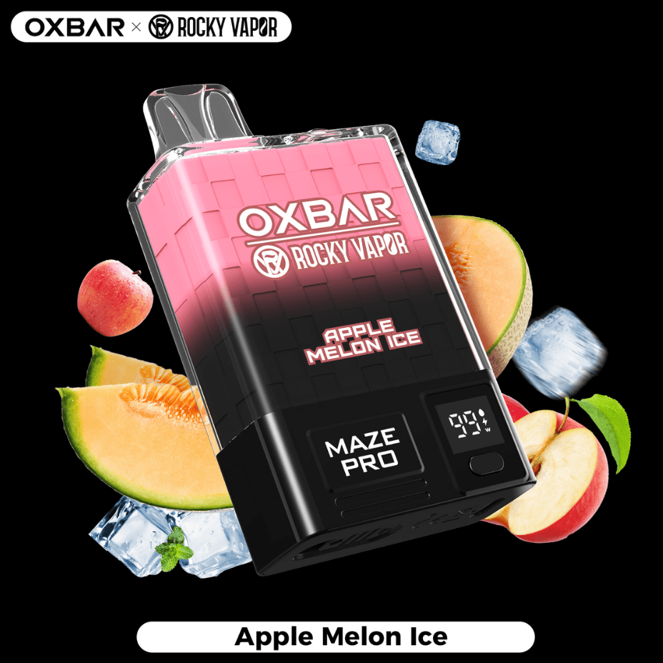 OXBAR Maze PRO 10,000 Disposable Vape-Apple Melon Ice 20mg / 10000Puffs Airdrie Vape SuperStore and Bong Shop Alberta Canada