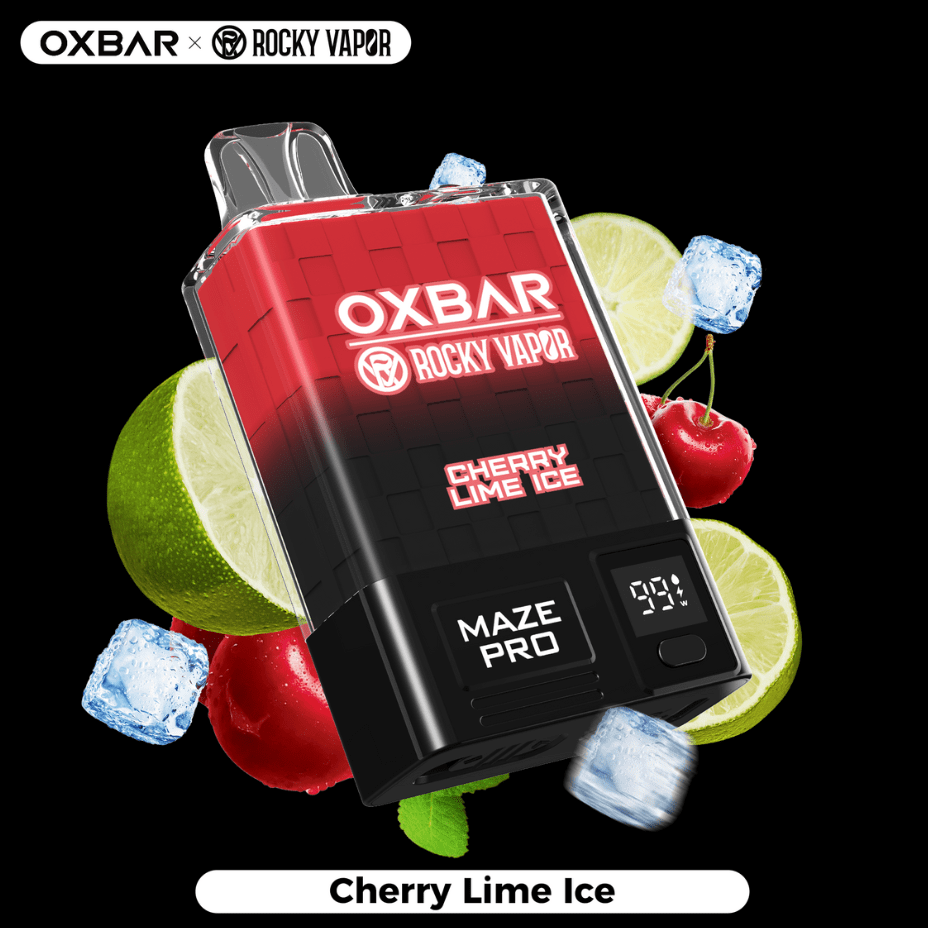 OXBAR Maze PRO 10,000 Disposable Vape-Cherry Lime Ice 20mg / 10000Puffs Airdrie Vape SuperStore and Bong Shop Alberta Canada